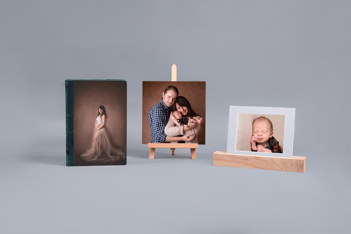 Familienfotos gerahmt